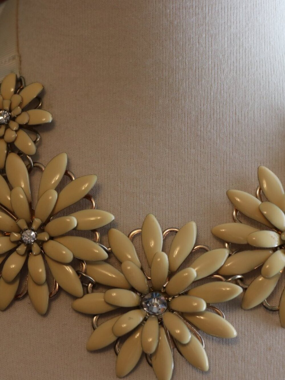 Choker Floral Enamel Necklace With Adjustable Extender - Picture 2 of 4